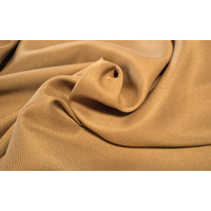 10cm Tischdeckenstoff knitterarm / Polyester-Dekostoff,  Köperbindung, HELLBRAUN   (Grundpreis €8,00/m)